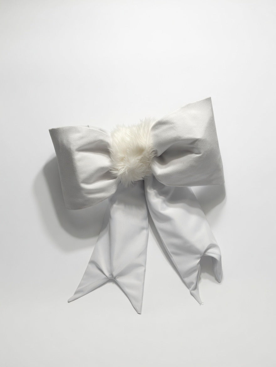 White Faux-Fur Mini